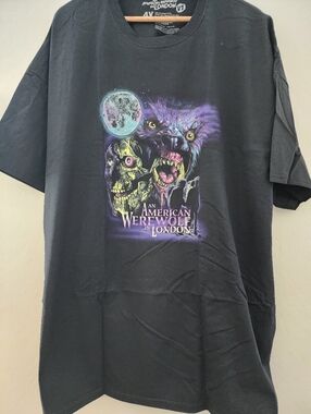 New Fright Rags An American Werewolf in London V1 Graphic Tee - Black, 4XL